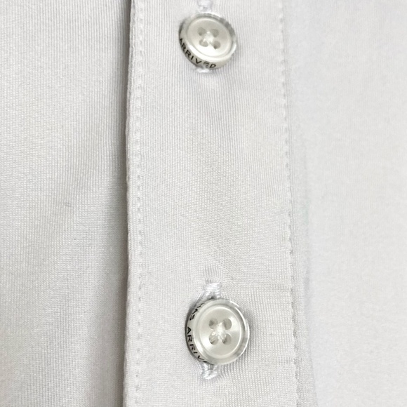 CHUBBIES Performance Polo Shirt in Tennis Match Pale Dove Gray & Black - Picture 5 of 7